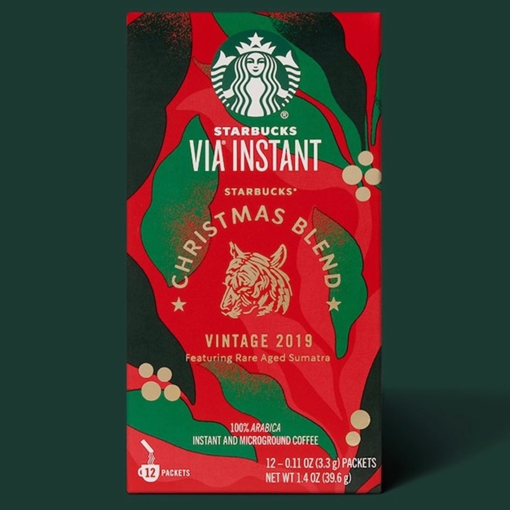 Starbucks VIA Christmas Blend Instant Coffee.
